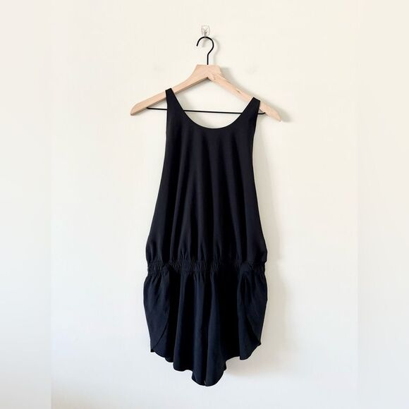 Athleta Run With It Romper with Brief Liner in Black Size M - Picture 4 of 10